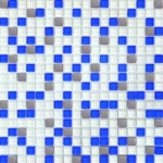 466 Мозаїка мікс білий-блакитний-платина