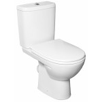 L79047000 Freja Premium Унітаз-компакт горизонтальний вип.,  нижній підвід, дюропластове сидіння з мікроліфтом 3/6л 