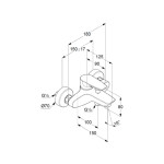 346810575 PureSolid Змішувач д/ванни 